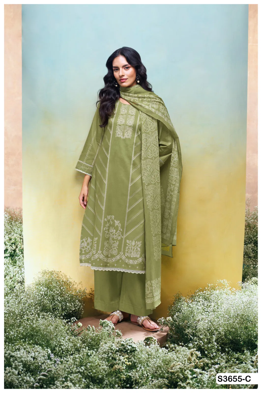 Sanuli By Ganga Cotton Top Bottom With Dupatta Wholesale Market In Surat With Price